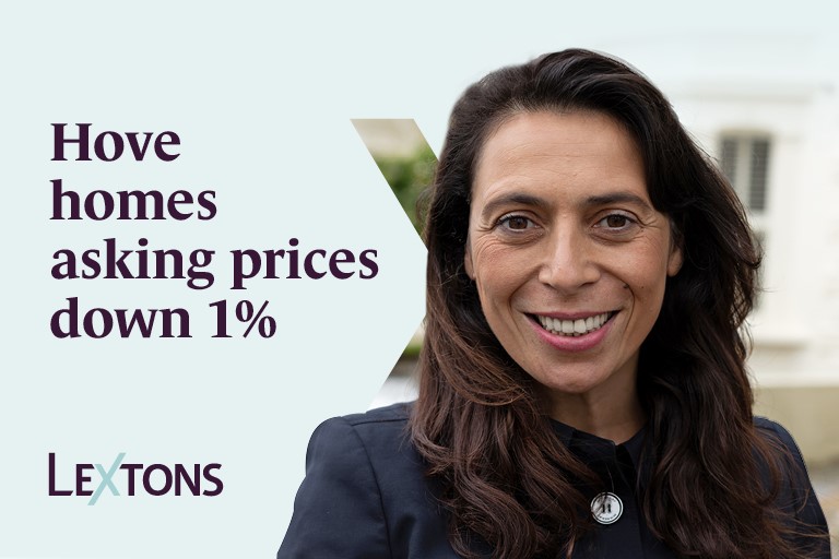 Hove homes asking prices down 1%