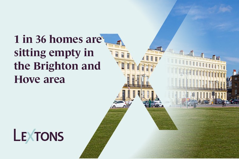 1 in 36 homes are sitting empty in the Brighton and Hove area