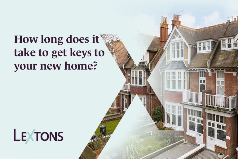 How long does it take to get keys to your new home? 